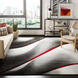 Safavieh Hollywood Hlw712K Grey/Red Rug - hlw712k-3