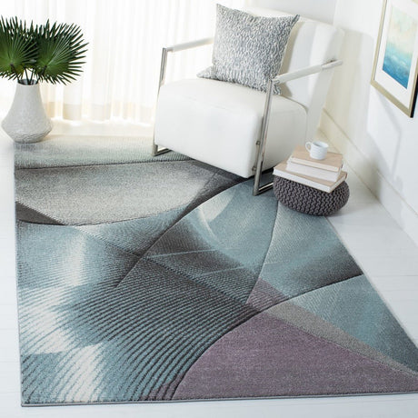 Safavieh Hollywood Hlw715F Grey/Light Blue Rug - Safavieh - hlw715f - 3