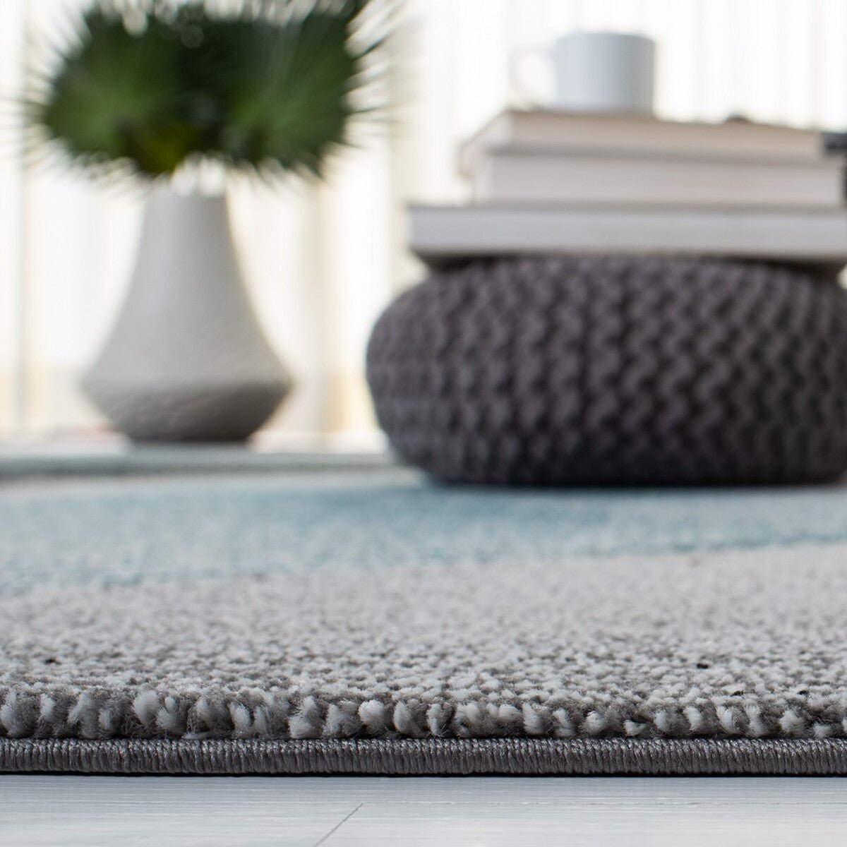 Safavieh Hollywood Hlw715M Grey/Blue Rugs - Safavieh - hlw715m - 7r