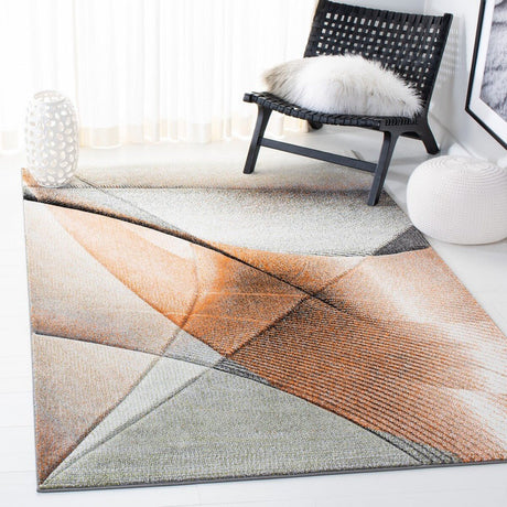 Safavieh Hollywood Hlw715P Grey/Orange Rugs - Safavieh - hlw715p - 3