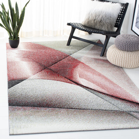 Safavieh Hollywood Hlw715Q Grey/Red Rugs - Safavieh - hlw715q - 3