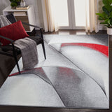 Safavieh Hollywood Hlw716Q Grey/Red Rugs - Safavieh - hlw716q - 3