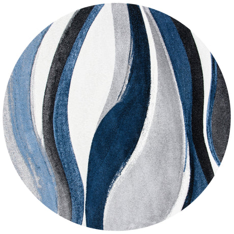 Safavieh Hollywood Hlw766F Grey/Blue Rug - Safavieh - hlw766f - 4r