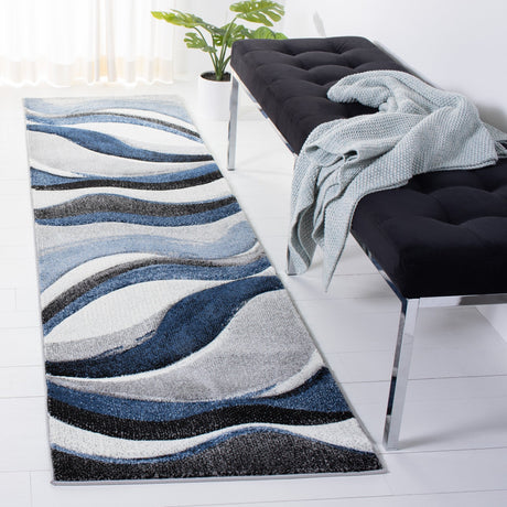 Safavieh Hollywood Hlw766F Grey/Blue Rug - Safavieh - hlw766f - 4r