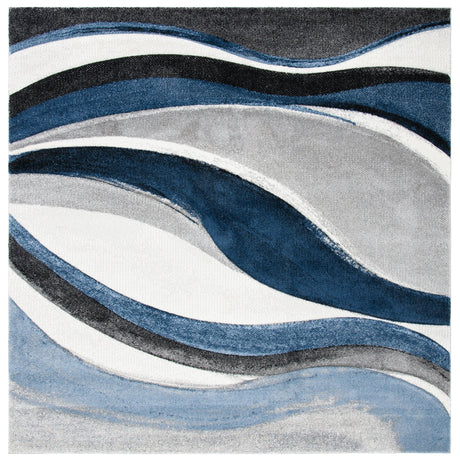 Safavieh Hollywood Hlw766F Grey/Blue Rug - Safavieh - hlw766f - 4sq