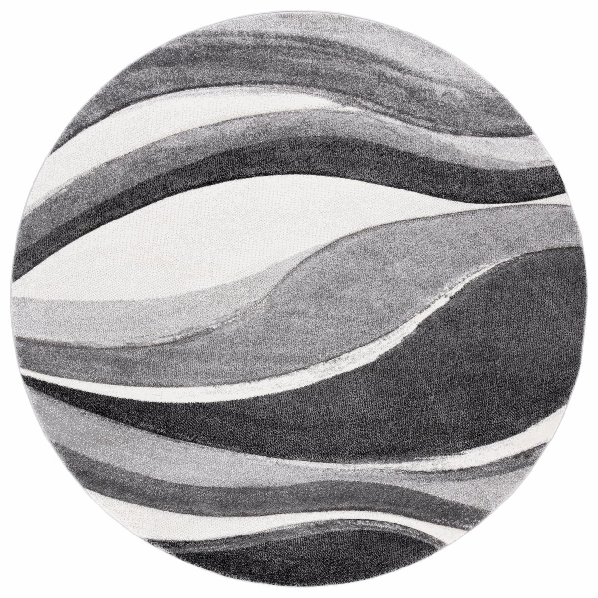 Safavieh Hollywood Hlw766G Grey/Ivory Rug - Safavieh - hlw766g - 7r