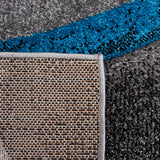 Safavieh Hollywood Hlw766M Grey/Turquoise Rug - Safavieh - hlw766m - 7r