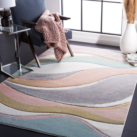 Safavieh Hollywood Hlw766U Grey/Pink Rug - Safavieh - hlw766u - 4