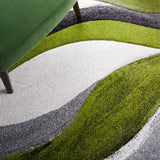 Safavieh Hollywood Hlw766Y Grey/Green Rug - Safavieh - hlw766y - 7r