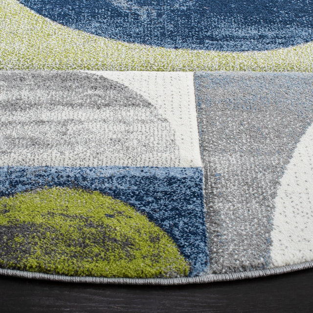 Safavieh Hollywood Hlw798F Grey/Blue Rug - Safavieh - hlw798f - 4r