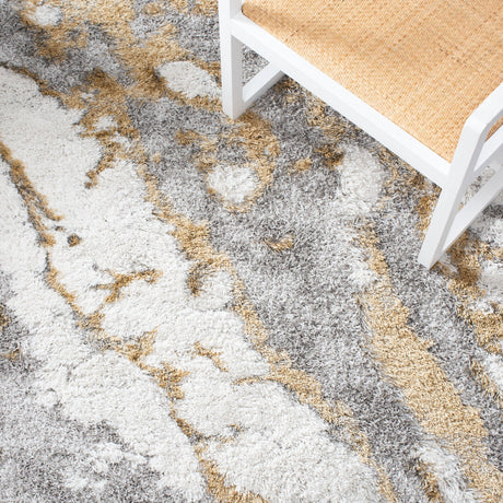 Safavieh Horizon Shag Hzn890D Grey/Gold Rugs - Safavieh - hzn890d - 7r