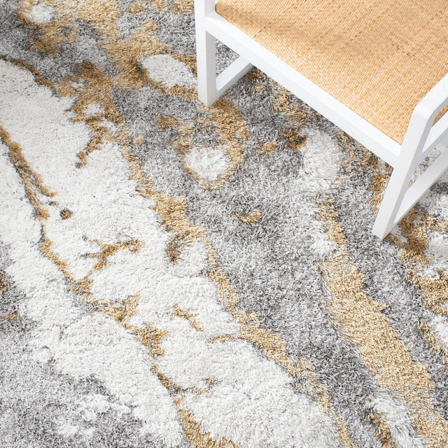 Safavieh Horizon Shag Hzn890D Grey/Gold Rugs - Safavieh - hzn890d - 7r