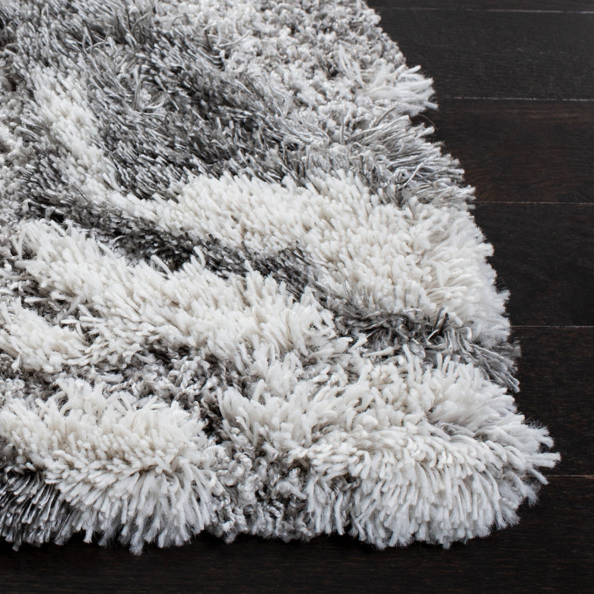 Safavieh Horizon Shag Hzn890F Grey/Ivory Rug - Safavieh - hzn890f - 3r