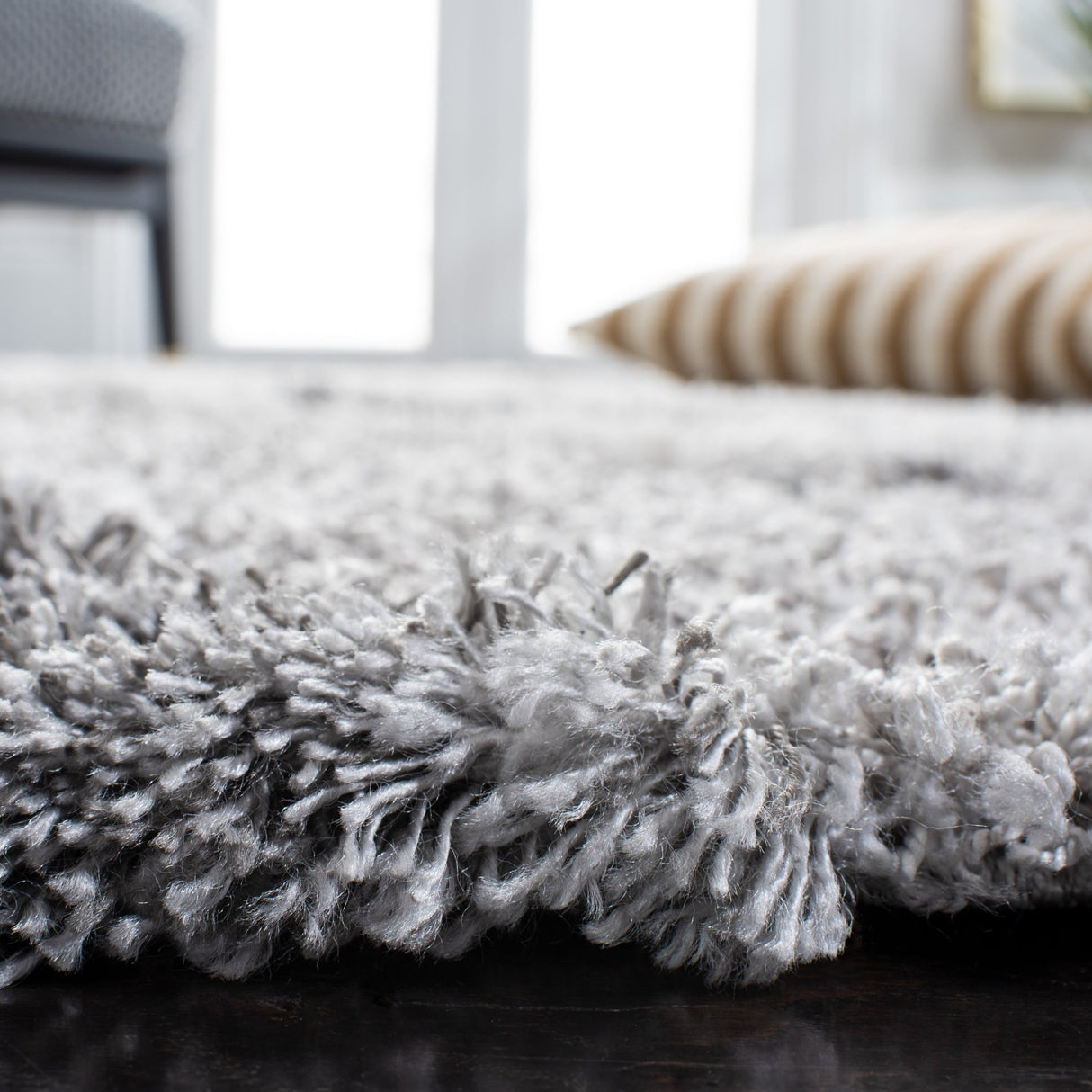 Safavieh Horizon Shag Hzn890F Grey/Ivory Rug - Safavieh - hzn890f - 3r