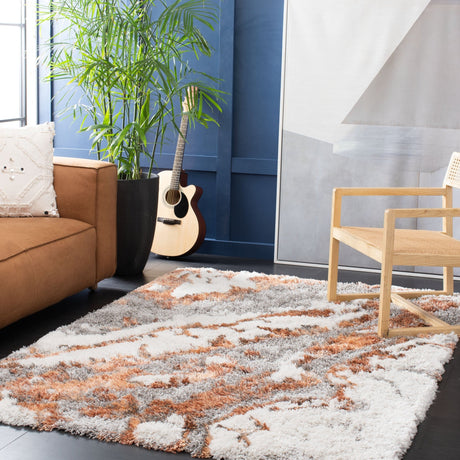 Safavieh Horizon Shag Hzn890P Grey/Rust Rug - Safavieh - hzn890p - 3