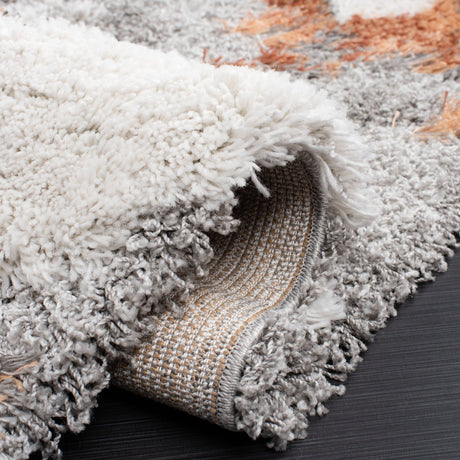 Safavieh Horizon Shag Hzn890P Grey/Rust Rug - Safavieh - hzn890p - 5sq