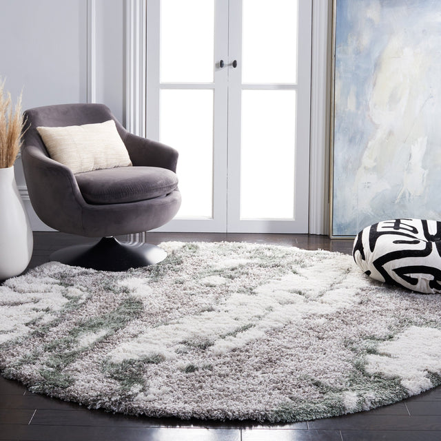 Safavieh Horizon Shag Hzn890Y Grey/Green Rugs - Safavieh - hzn890y - 7r