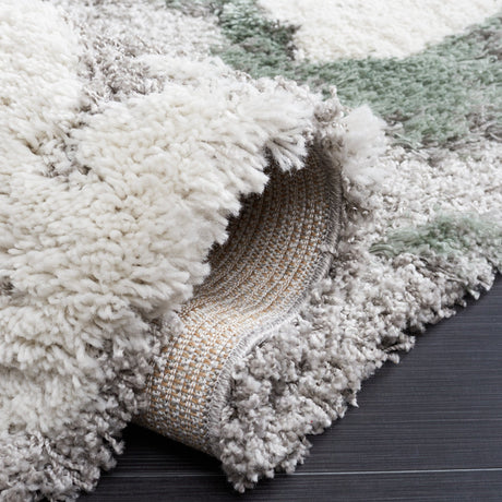 Safavieh Horizon Shag Hzn890Y Grey/Green Rugs - Safavieh - hzn890y - 7r
