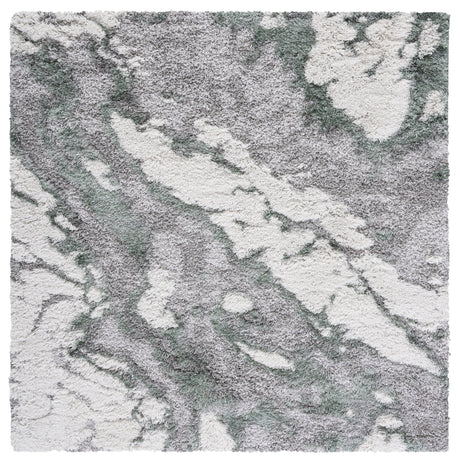 Safavieh Horizon Shag Hzn890Y Grey/Green Rugs - Safavieh - hzn890y - 7sq