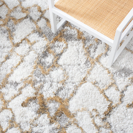 Safavieh Horizon Shag Hzn894D Ivory/Gold Rugs - Safavieh - hzn894d - 7r