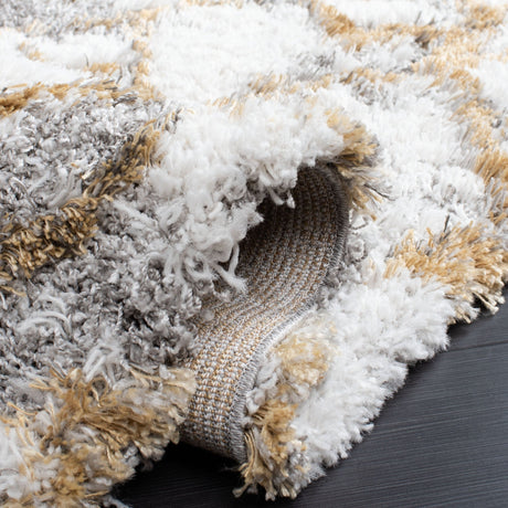 Safavieh Horizon Shag Hzn894D Ivory/Gold Rugs - Safavieh - hzn894d - 7r