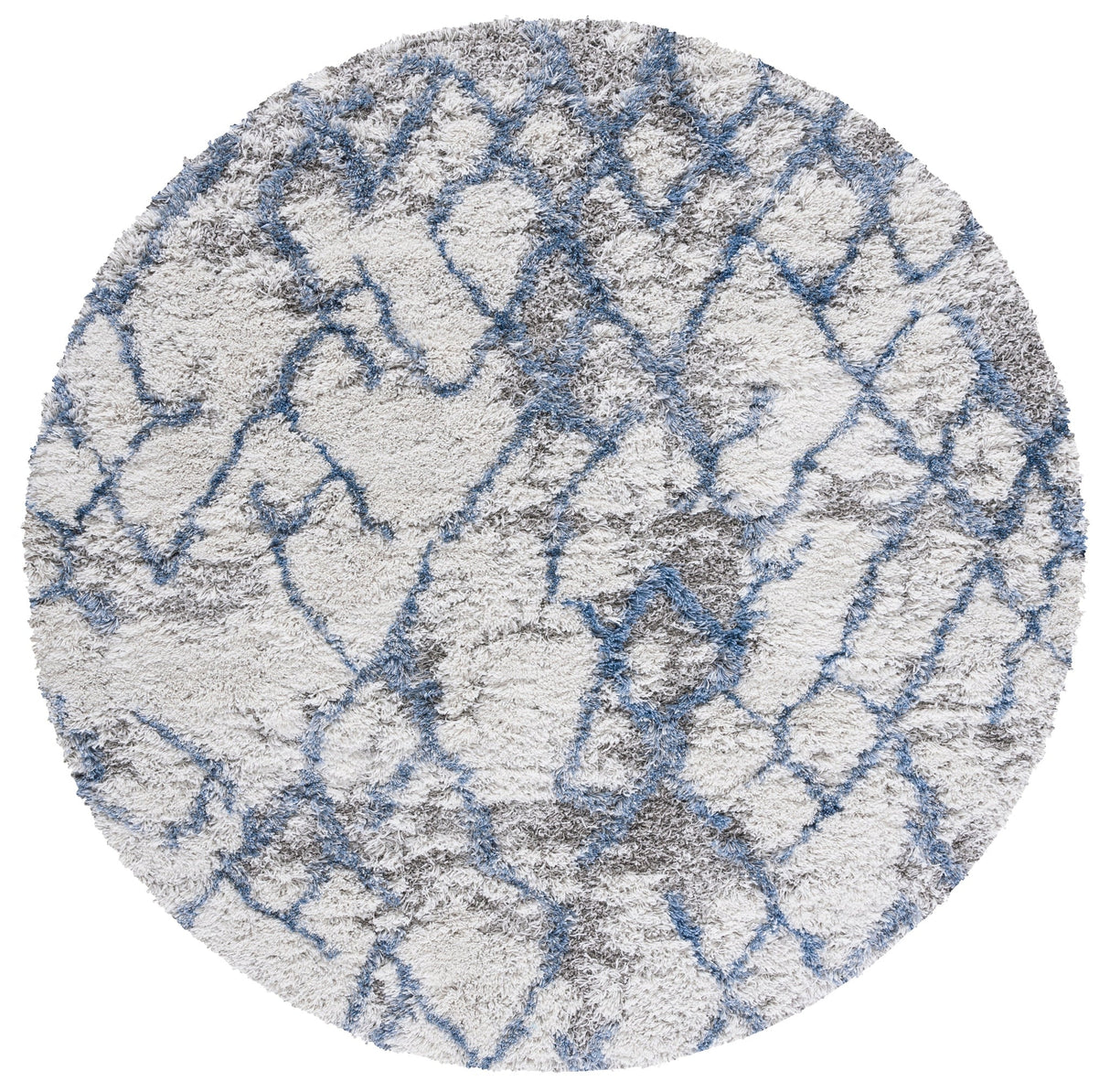 Safavieh Horizon Shag Hzn894M Ivory/Blue Rugs - Safavieh - hzn894m - 7r