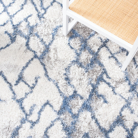 Safavieh Horizon Shag Hzn894M Ivory/Blue Rugs - Safavieh - hzn894m - 7r