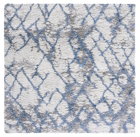 Safavieh Horizon Shag Hzn894M Ivory/Blue Rugs - Safavieh - hzn894m - 7sq
