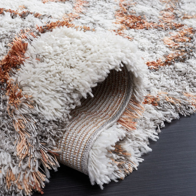 Safavieh Horizon Shag Hzn894P Ivory/Rust Rugs - Safavieh - hzn894p - 7r