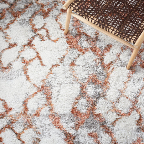 Safavieh Horizon Shag Hzn894P Ivory/Rust Rugs - Safavieh - hzn894p - 7r