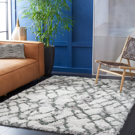 Safavieh Horizon Shag Hzn894Y Ivory/Green Rugs - Safavieh - hzn894y - 3