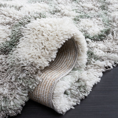 Safavieh Horizon Shag Hzn894Y Ivory/Green Rugs - Safavieh - hzn894y - 7r