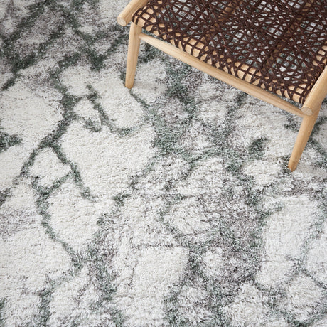 Safavieh Horizon Shag Hzn894Y Ivory/Green Rugs - Safavieh - hzn894y - 7r
