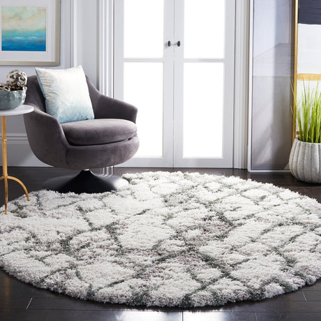 Safavieh Horizon Shag Hzn894Y Ivory/Green Rugs - Safavieh - hzn894y - 7r