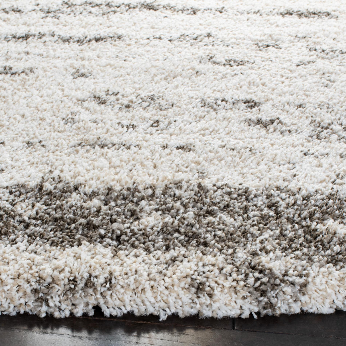 Safavieh Hudson Shag Sgh203A Ivory/Grey Rugs - Safavieh - sgh203a - 7r