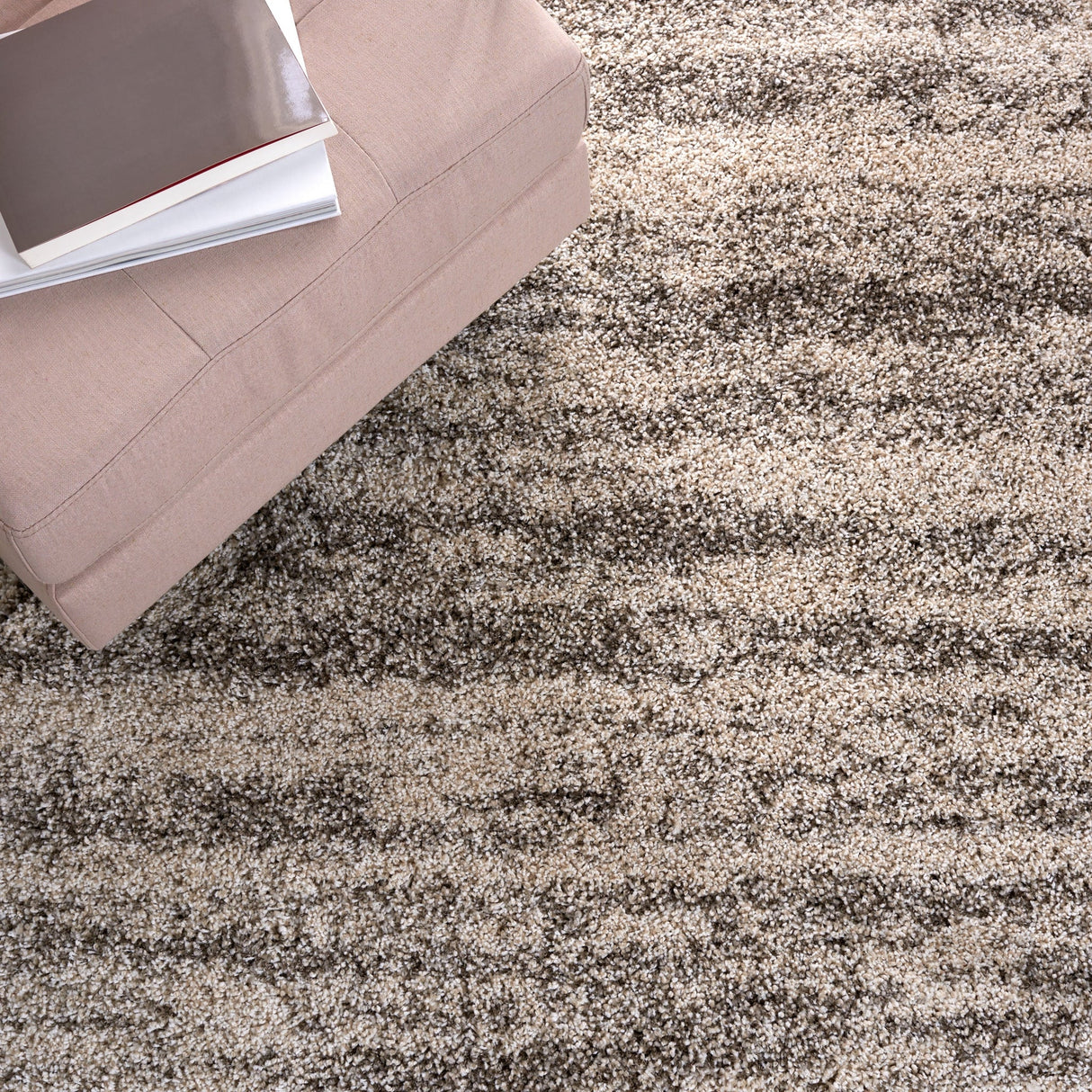 Safavieh Hudson Shag Sgh206A Ivory/Grey Rugs - Safavieh - sgh206a - 7r