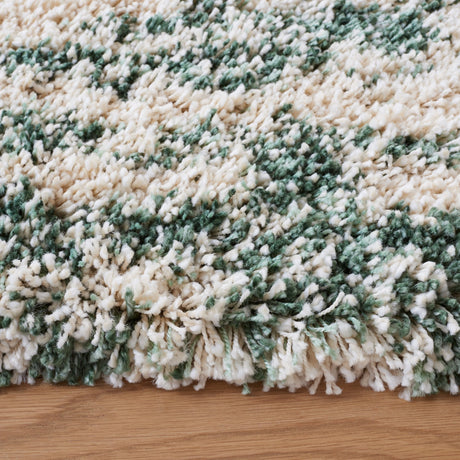 Safavieh Hudson Shag Sgh206Y Ivory/Green Rug - Safavieh - sgh206y - 4sq
