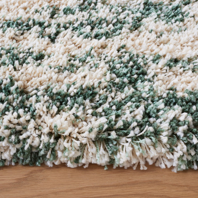 Safavieh Hudson Shag Sgh206Y Ivory/Green Rug - Safavieh - sgh206y - 4sq