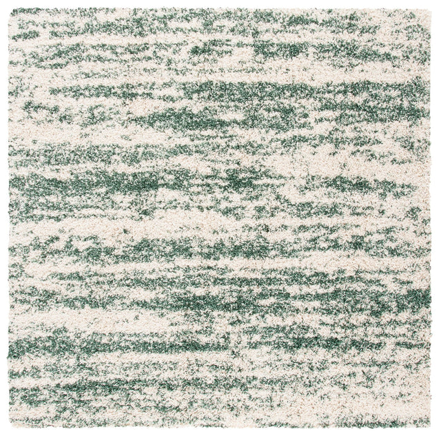 Safavieh Hudson Shag Sgh206Y Ivory/Green Rug - Safavieh - sgh206y - 4sq
