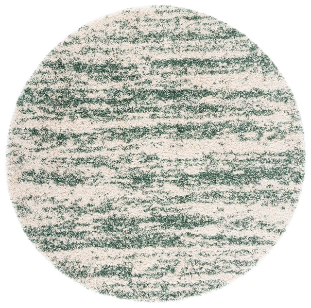 Safavieh Hudson Shag Sgh206Y Ivory/Green Rug - Safavieh - sgh206y - 7r