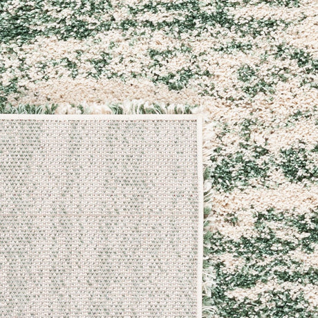 Safavieh Hudson Shag Sgh206Y Ivory/Green Rug - Safavieh - sgh206y - 7r