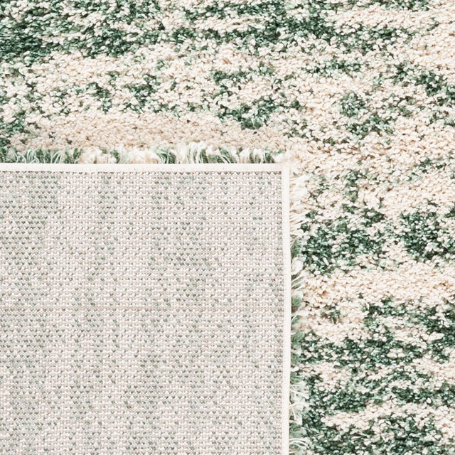 Safavieh Hudson Shag Sgh206Y Ivory/Green Rug - Safavieh - sgh206y - 7r
