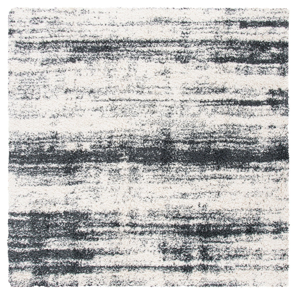 Safavieh Hudson Shag Sgh212A Ivory/Dark Grey Rugs - Safavieh - sgh212a - 7sq