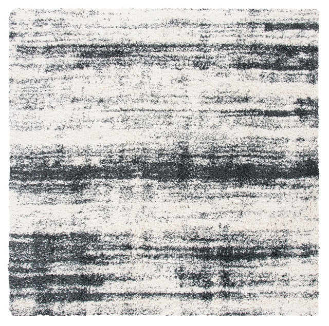 Safavieh Hudson Shag Sgh212A Ivory/Dark Grey Rugs - Safavieh - sgh212a - 7sq