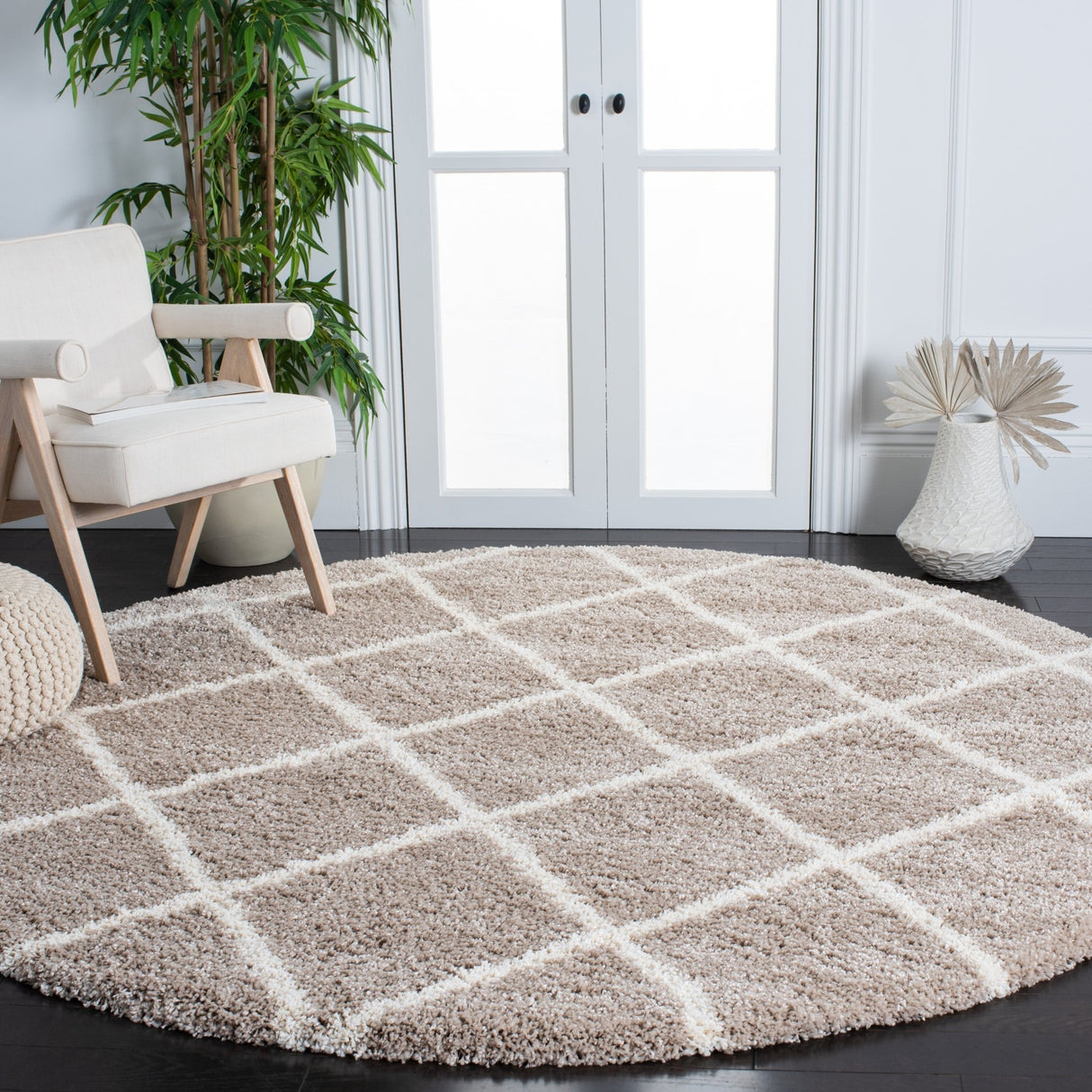 Safavieh Hudson Shag Sgh222B Beige/Ivory Rugs - Safavieh - sgh222b - 7r