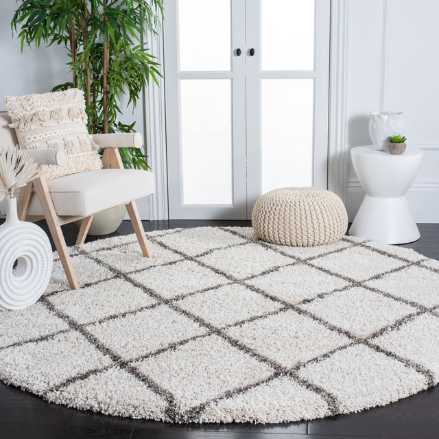 Safavieh Hudson Shag Sgh222D Ivory/Grey Rugs - Safavieh - sgh222d - 7r