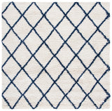 Safavieh Hudson Shag Sgh222E Ivory/Navy Rugs - Safavieh - sgh222e - 7sq