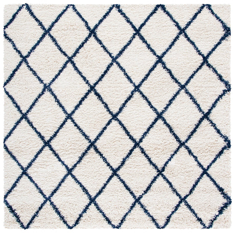 Safavieh Hudson Shag Sgh222E Ivory/Navy Rugs - Safavieh - sgh222e - 7sq