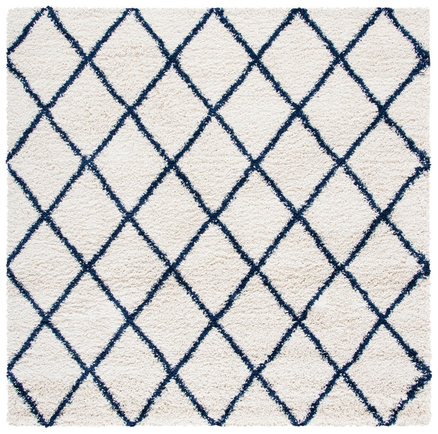 Safavieh Hudson Shag Sgh222E Ivory/Navy Rugs - Safavieh - sgh222e - 7sq