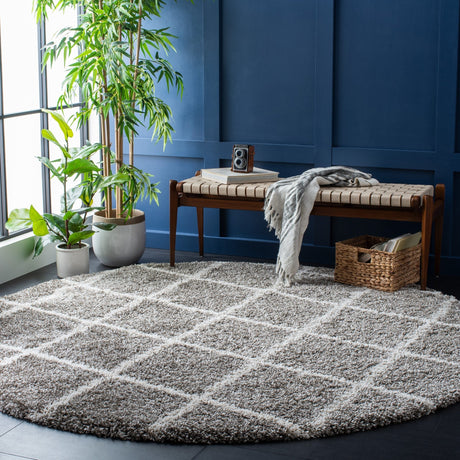 Safavieh Hudson Shag Sgh222F Grey/Ivory Rugs - Safavieh - sgh222f - 7r